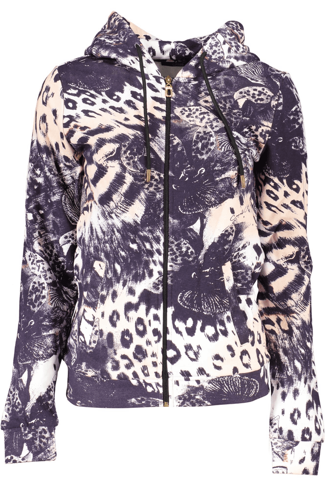 6750CAVALLI CLASS FELPA CON ZIP DONNA ROSA