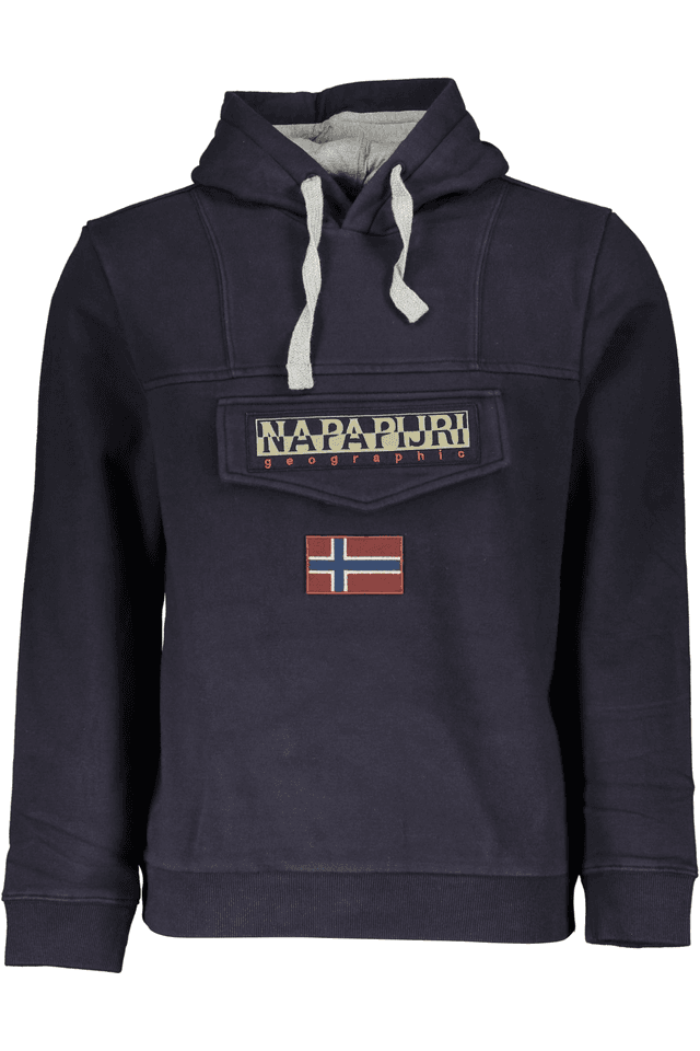 5774NAPAPIJRI FELPA SENZA ZIP UOMO BLU