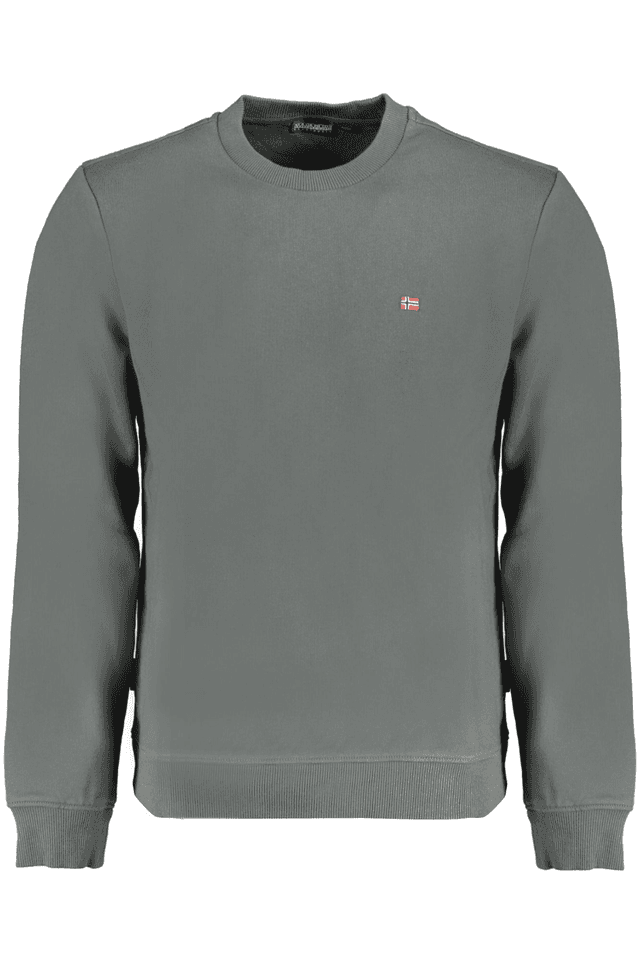 9922NAPAPIJRI FELPA SENZA ZIP UOMO VERDE