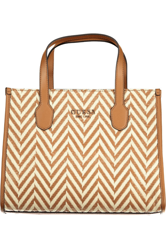 8918GUESS JEANS BORSA DONNA MARRONE