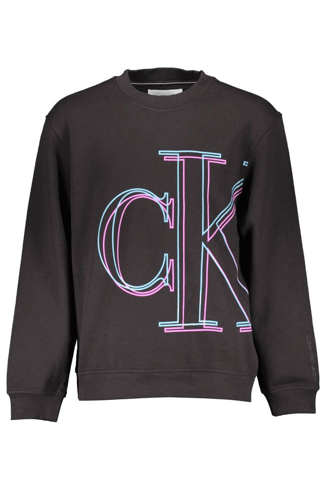 1846CALVIN KLEIN FELPA SENZA ZIP UOMO NERO