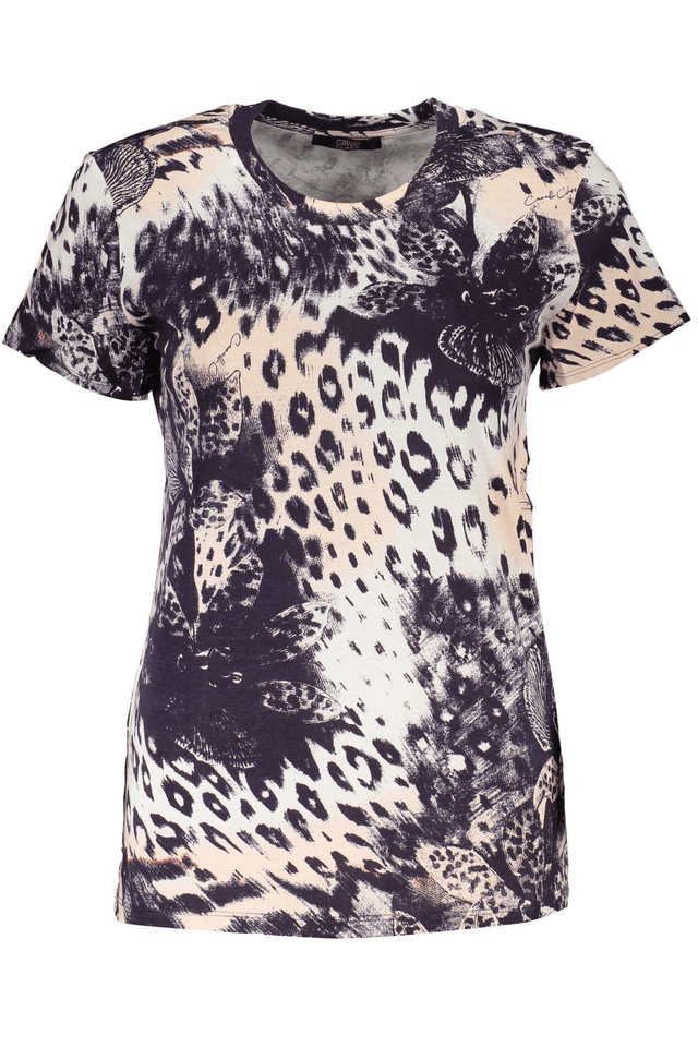 6824CAVALLI CLASS T-SHIRT MANICHE CORTE DONNA ROSA