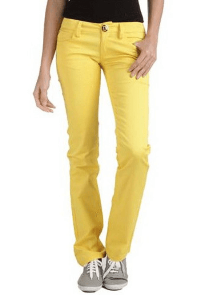 414PHARD PANTALONE DONNA GIALLO