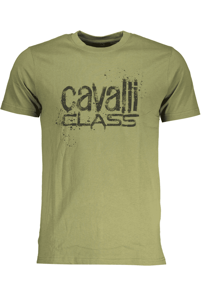 7723CAVALLI CLASS T-SHIRT MANICHE CORTE UOMO VERDE