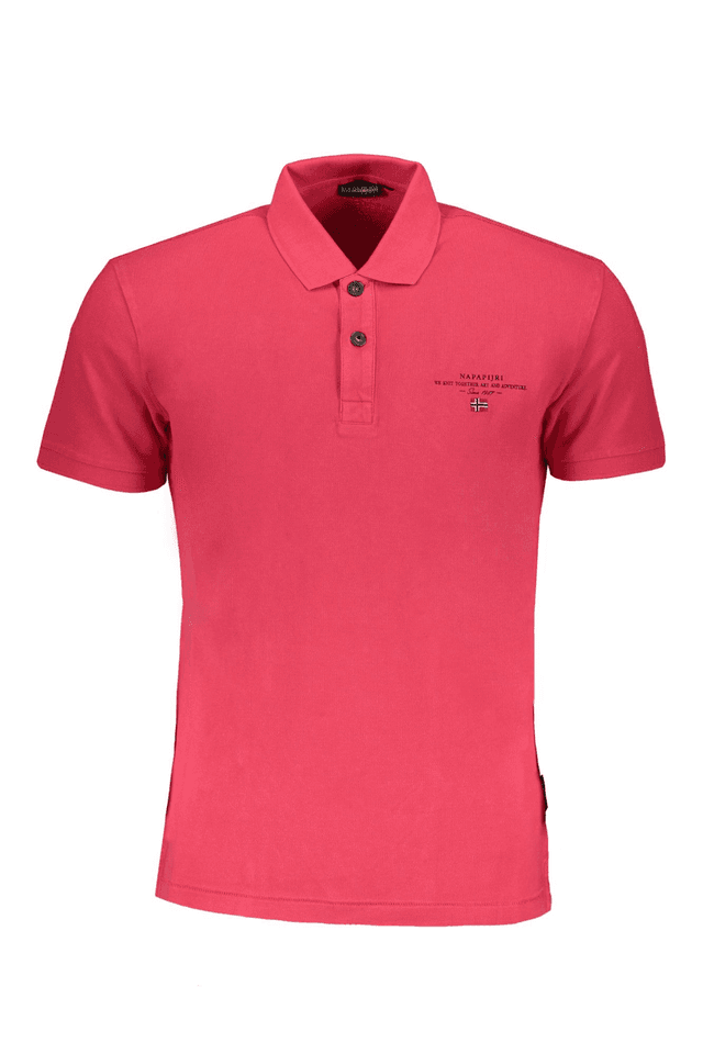 8435NAPAPIJRI POLO MANICHE CORTE UOMO ROSA