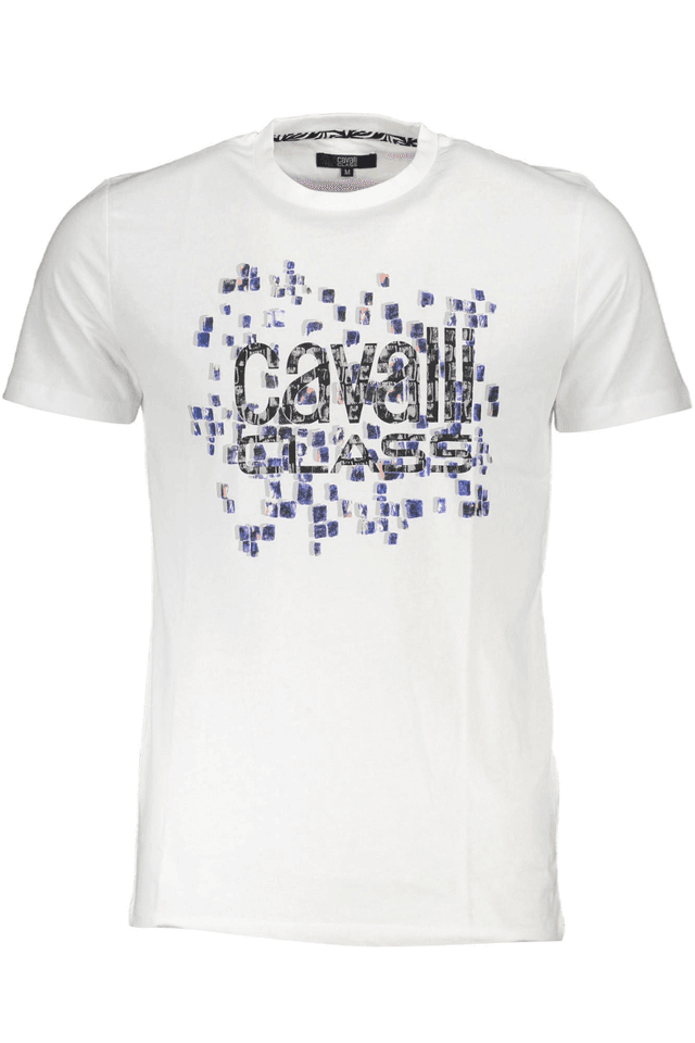 6440CAVALLI CLASS T-SHIRT MANICHE CORTE UOMO BIANCO