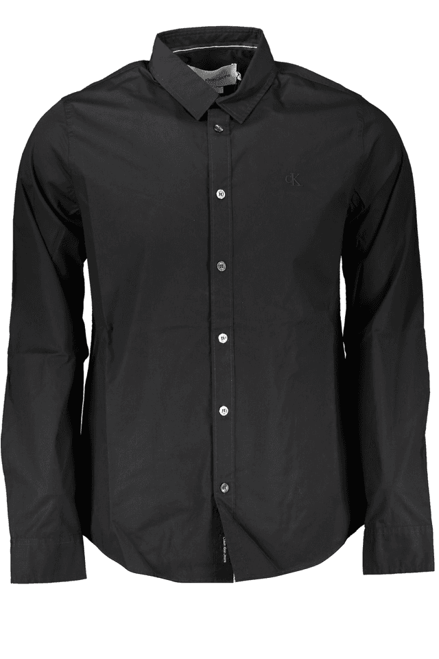 7066CALVIN KLEIN CAMICIA MANICHE LUNGHE UOMO NERO