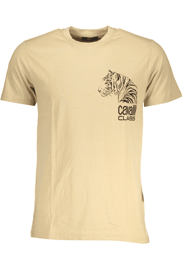 7745CAVALLI CLASS T-SHIRT MANICHE CORTE UOMO BEIGE
