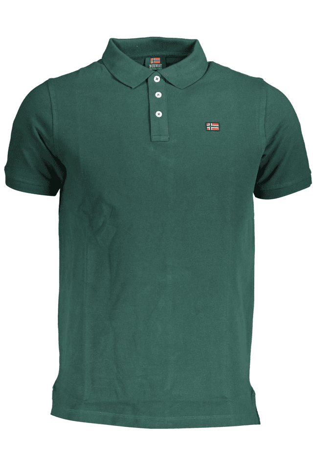 3927NORWAY 1963 POLO MANICHE CORTE UOMO VERDE