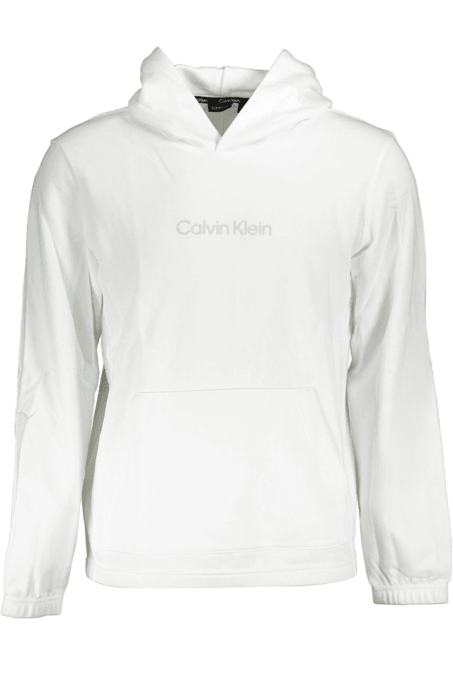 3190CALVIN KLEIN FELPA SENZA ZIP UOMO BIANCO