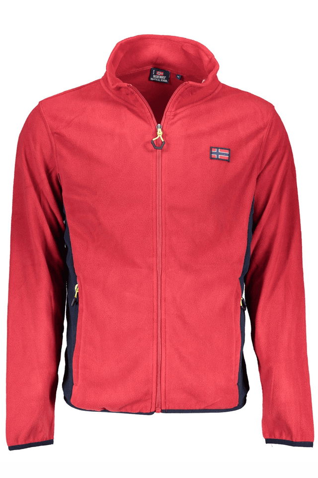 2260NORWAY 1963 FELPA CON ZIP UOMO ROSSO