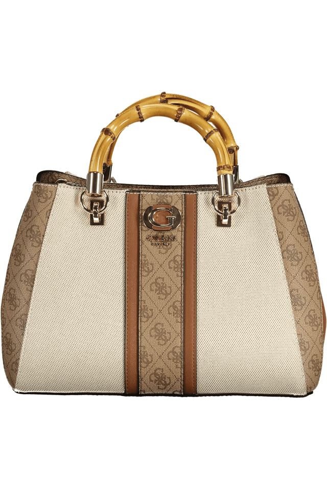 9674GUESS JEANS BORSA DONNA BEIGE