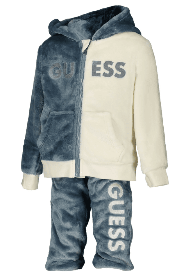8090GUESS JEANS FELPA CON ZIP BAMBINO BLU