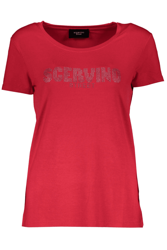 718SCERVINO STREET T-SHIRT MANICHE CORTE DONNA ROSSO