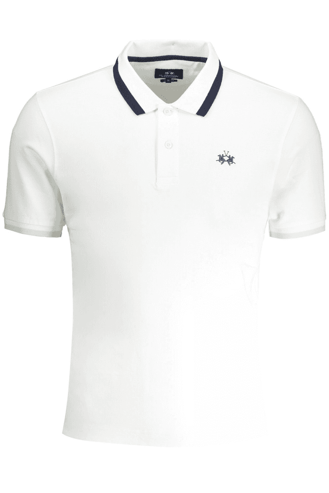 9041LA MARTINA POLO MANICHE CORTE UOMO BIANCO