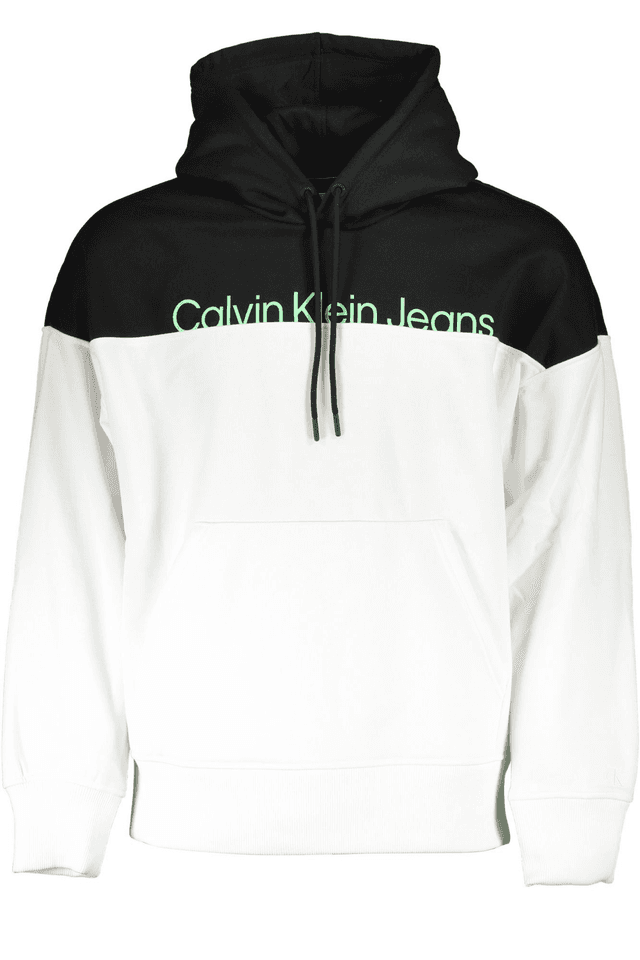 5492CALVIN KLEIN FELPA SENZA ZIP UOMO BIANCO
