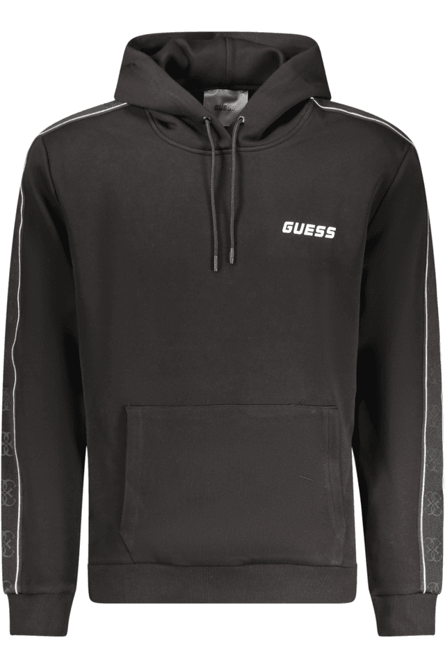 10331GUESS JEANS FELPA SENZA ZIP UOMO NERO