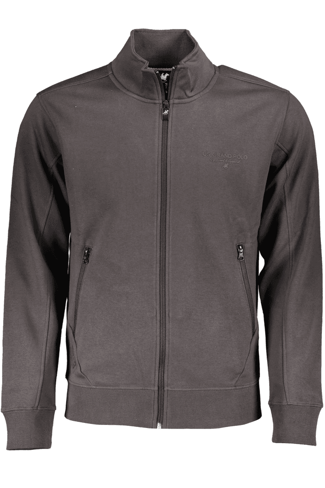 4816U.S. GRAND POLO FELPA CON ZIP UOMO GRIGIO