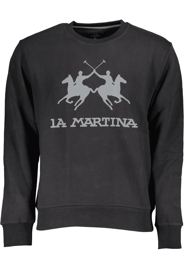 4901LA MARTINA FELPA SENZA ZIP UOMO NERO