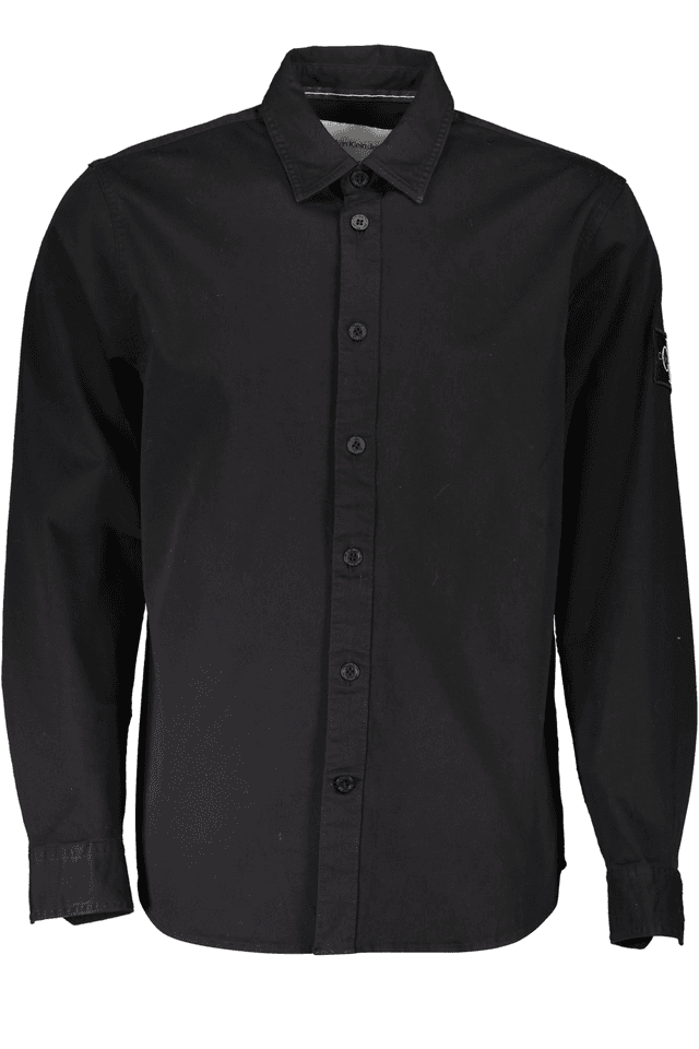 5705CALVIN KLEIN CAMICIA MANICHE LUNGHE UOMO NERO