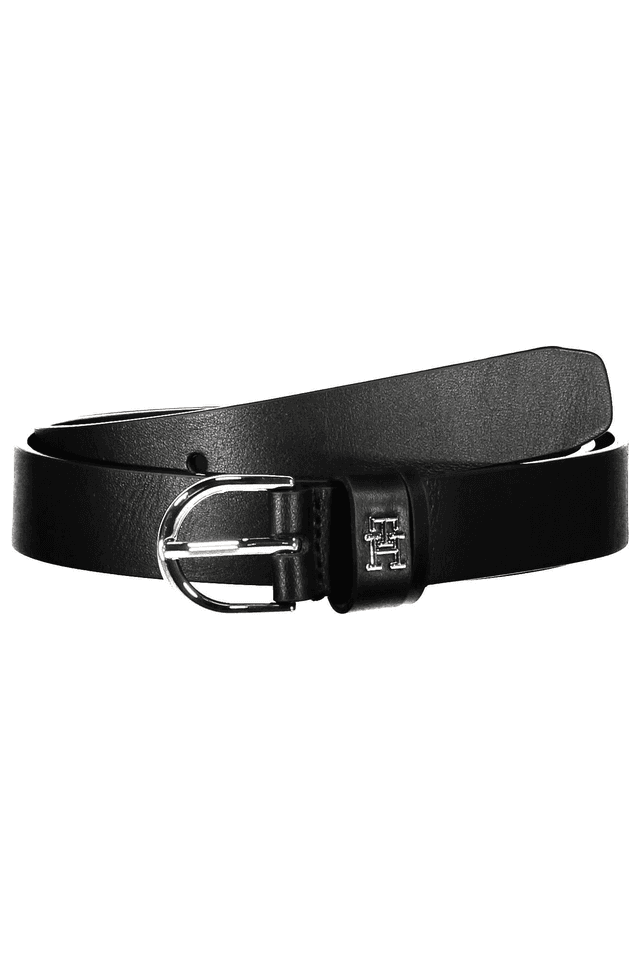 3760TOMMY HILFIGER CINTURA IN PELLE DONNA NERO