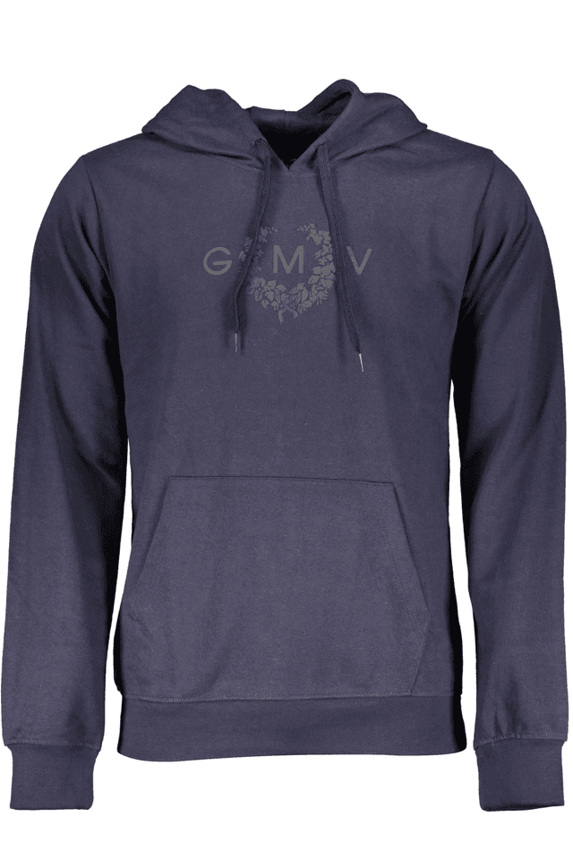 4013GIAN MARCO VENTURI FELPA SENZA ZIP UOMO BLU