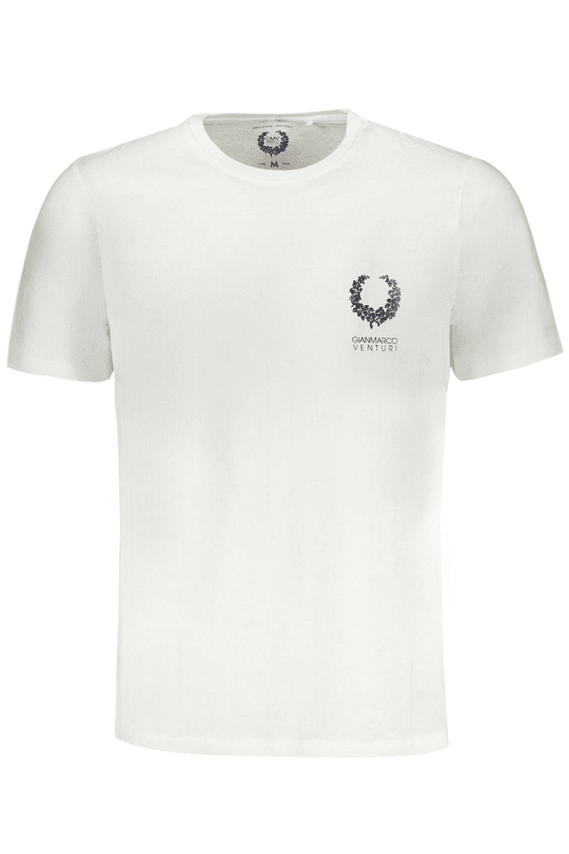 9612GIAN MARCO VENTURI T-SHIRT MANICHE CORTE UOMO BIANCO