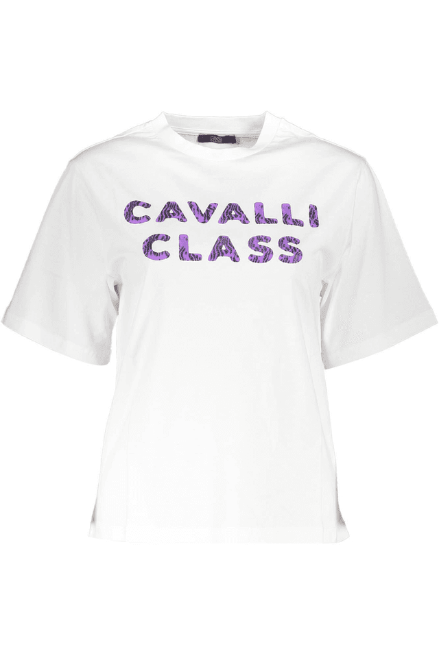 4100CAVALLI CLASS T-SHIRT MANICHE CORTE DONNA BIANCO