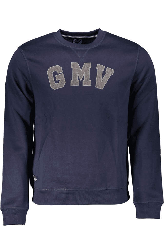 6189GIAN MARCO VENTURI FELPA SENZA ZIP UOMO BLU