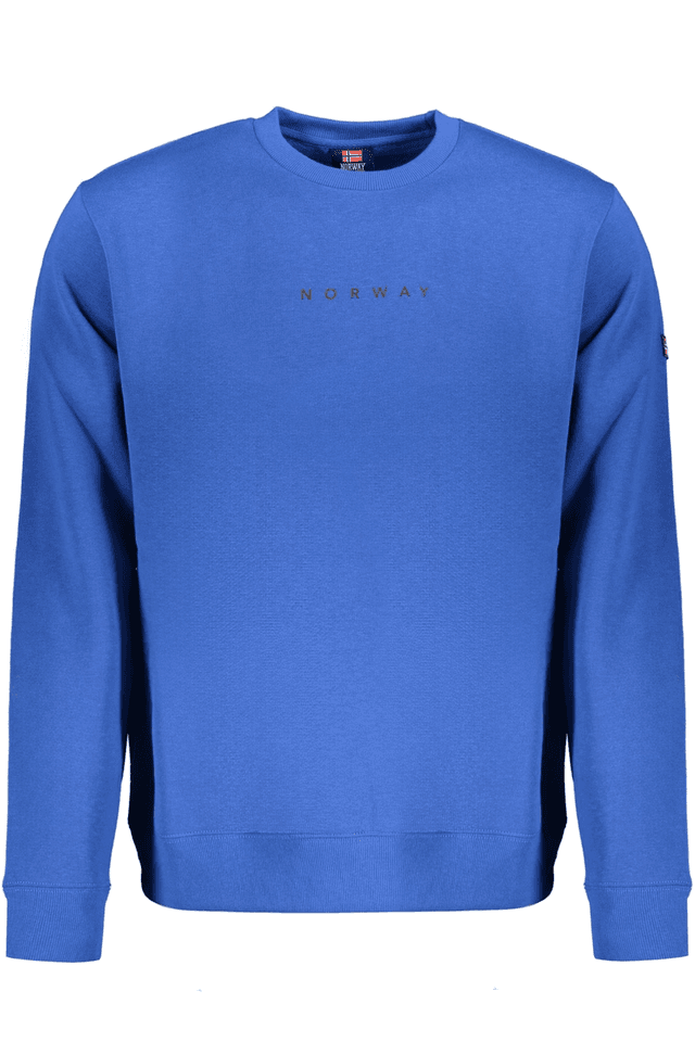10126NORWAY 1963 FELPA SENZA ZIP UOMO BLU