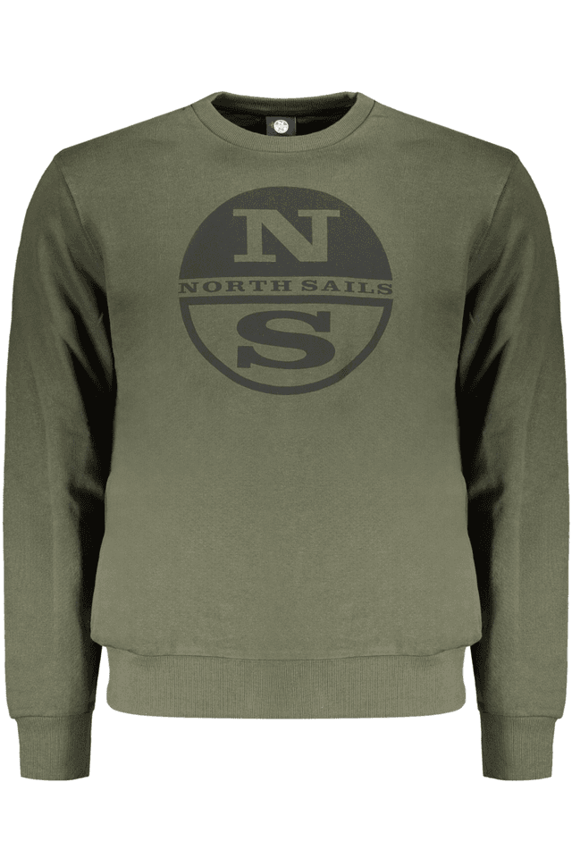 10054NORTH SAILS FELPA SENZA ZIP UOMO VERDE