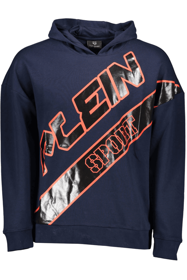 1294PLEIN SPORT FELPA SENZA ZIP UOMO BLU