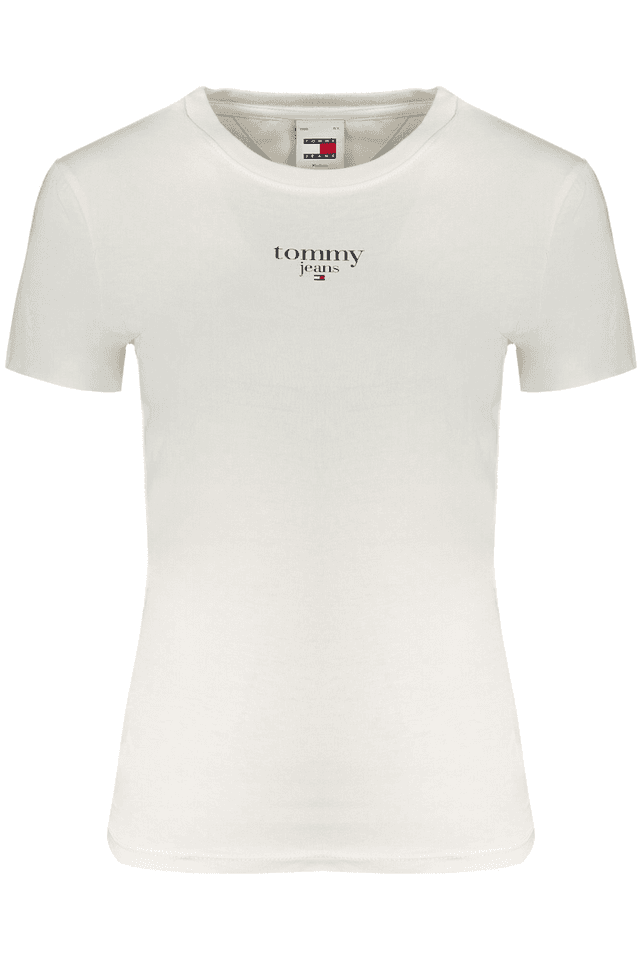 9744TOMMY HILFIGER T-SHIRT MANICHE CORTE DONNA BIANCO