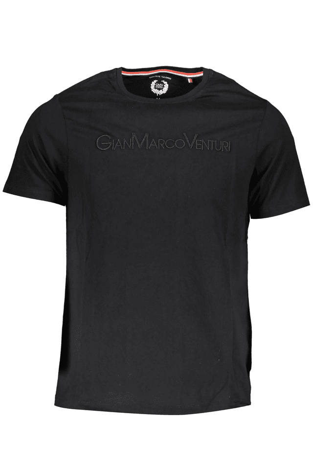 4034GIAN MARCO VENTURI T-SHIRT MANICHE CORTE UOMO NERO