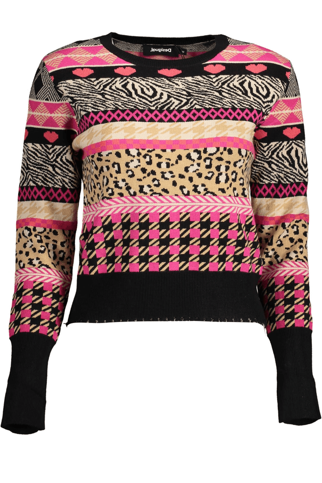 2081DESIGUAL MAGLIA DONNA NERO