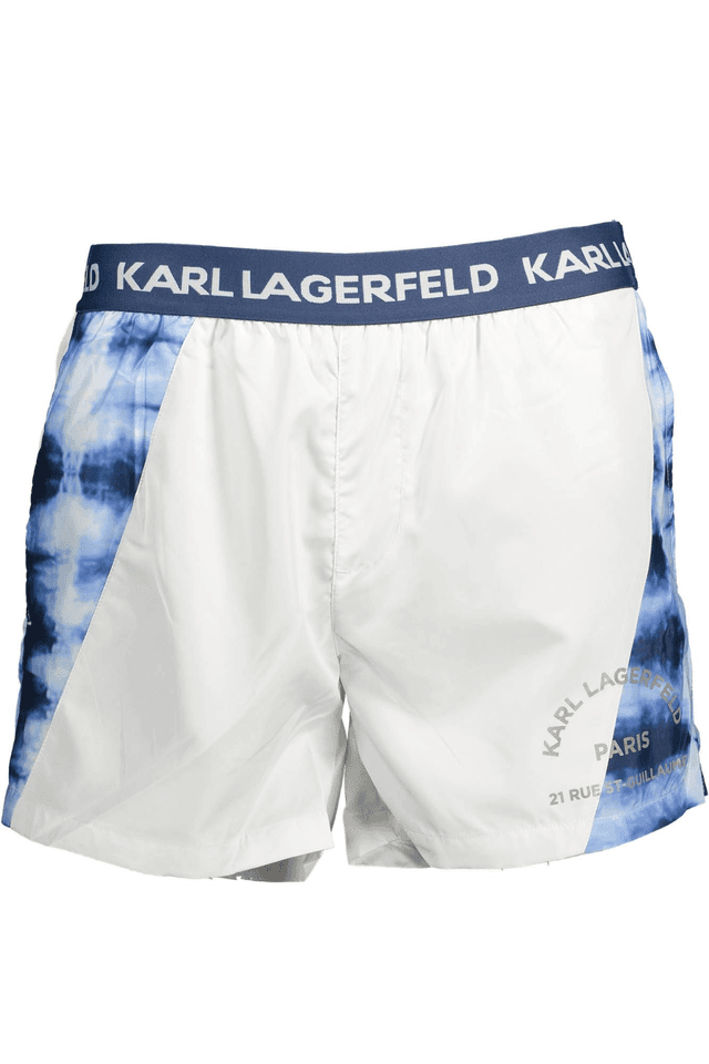 1902KARL LAGERFELD BEACHWEAR COSTUME PARTE SOTTO UOMO BIANCO