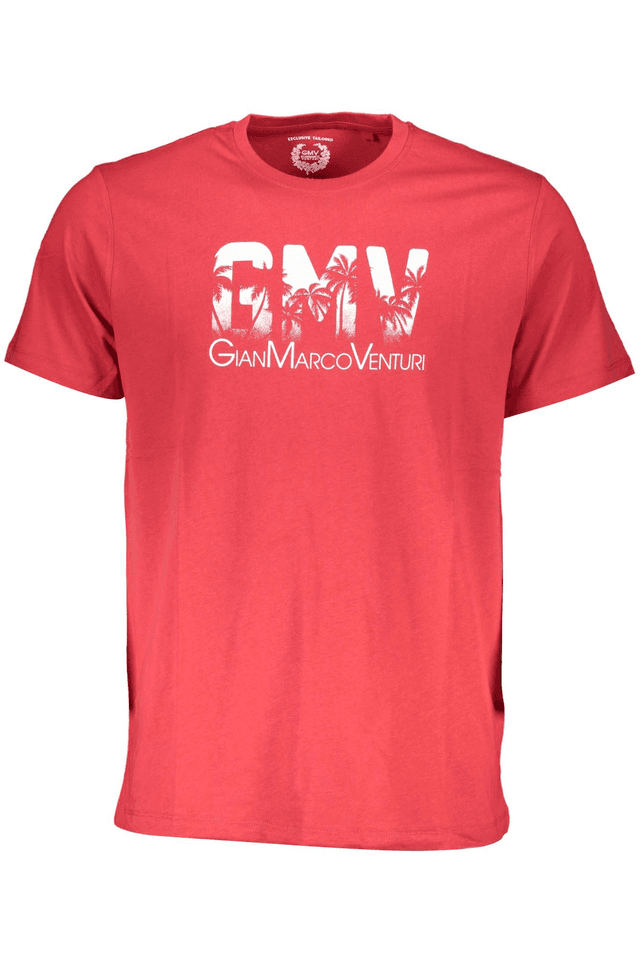 4042GIAN MARCO VENTURI T-SHIRT MANICHE CORTE UOMO ROSSO