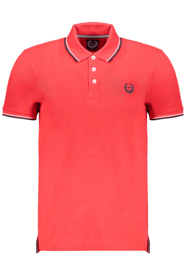 9576GIAN MARCO VENTURI POLO MANICHE CORTE UOMO ROSSO