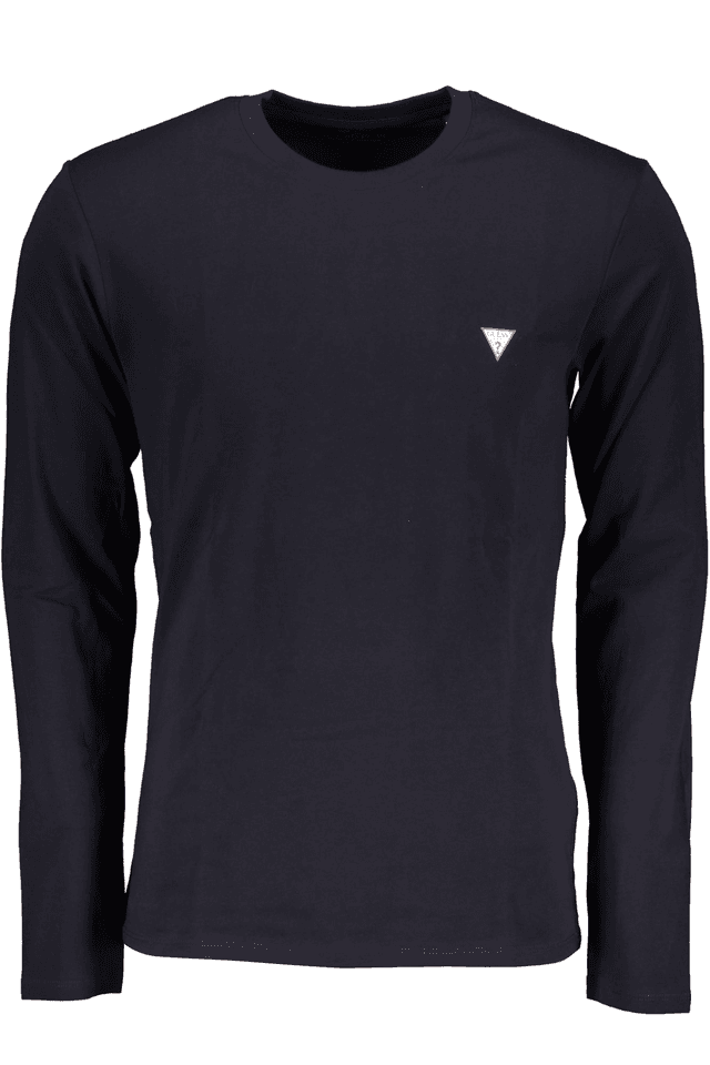 7445GUESS JEANS T-SHIRT MANICHE LUNGHE UOMO BLU