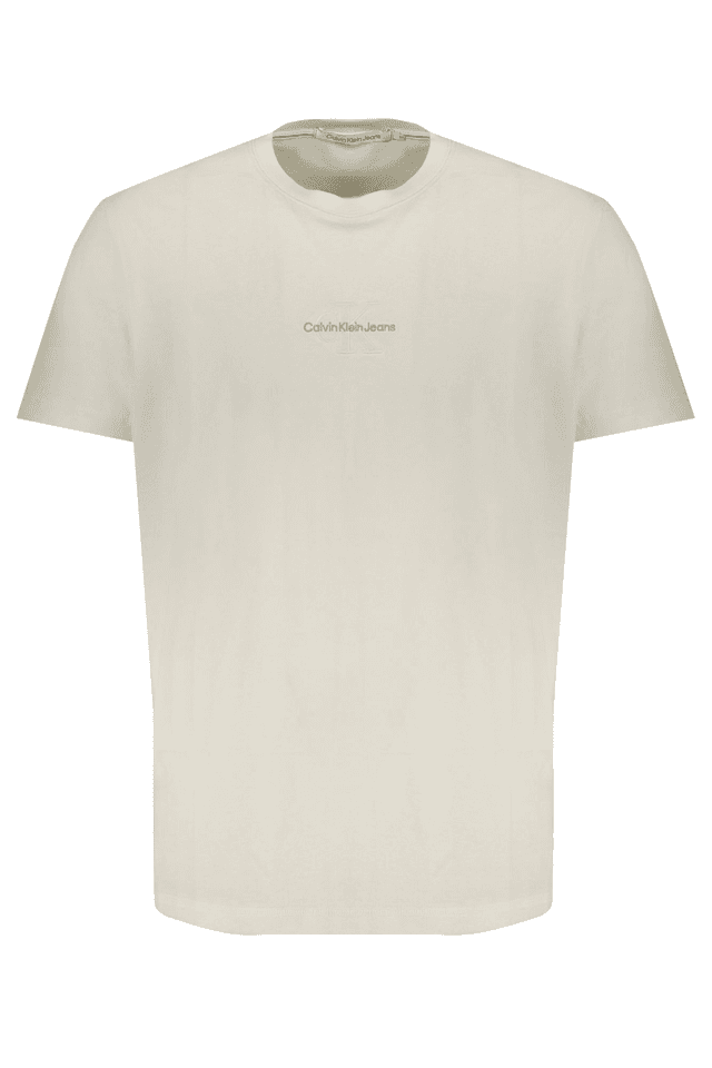 9778CALVIN KLEIN T-SHIRT MANICHE CORTE UOMO BIANCO
