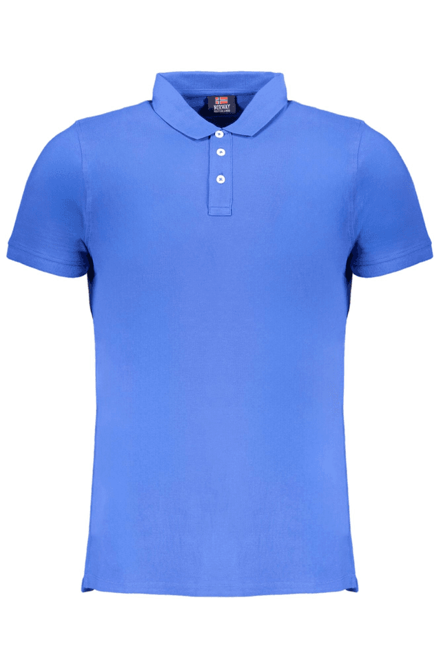 9536NORWAY 1963 POLO MANICHE CORTE UOMO BLU