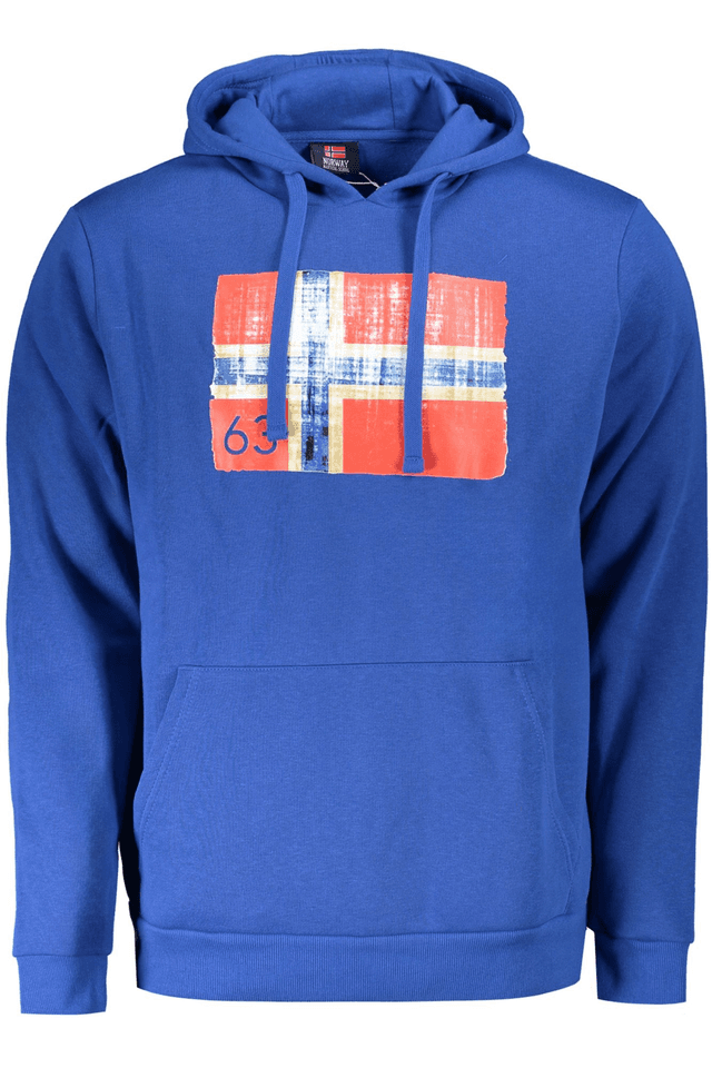 10105NORWAY 1963 FELPA SENZA ZIP UOMO BLU