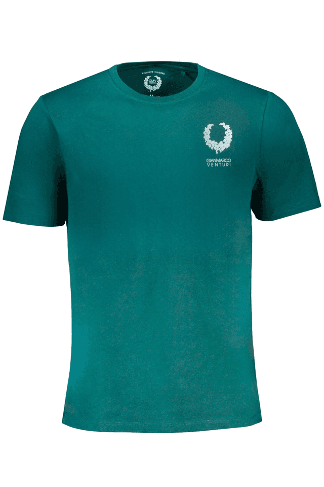 9622GIAN MARCO VENTURI T-SHIRT MANICHE CORTE UOMO VERDE