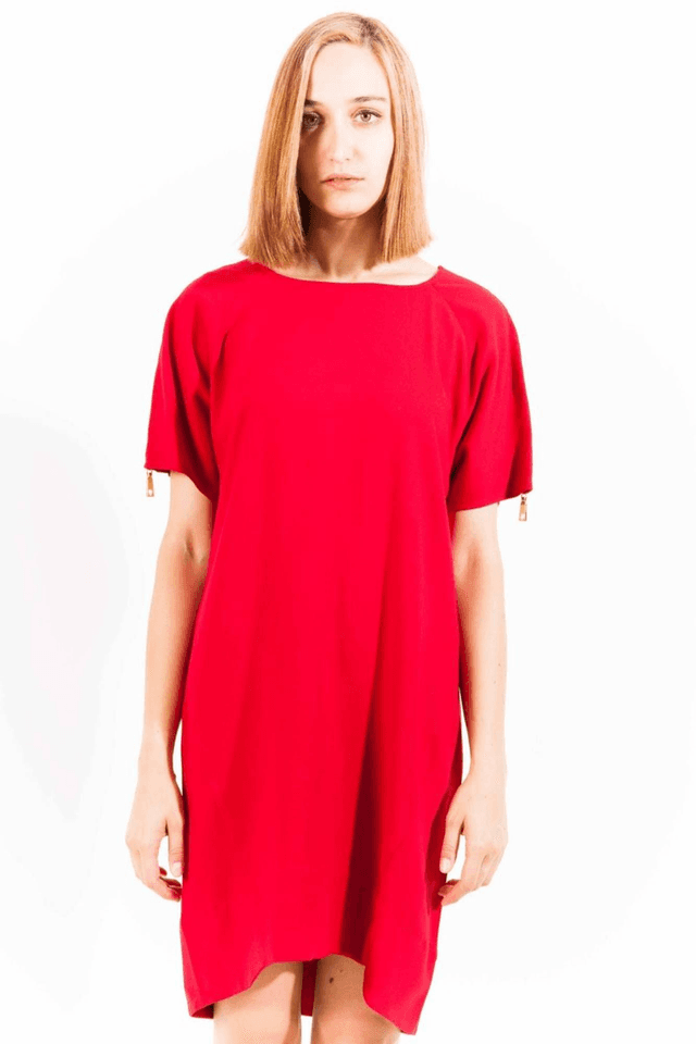 529LOVE MOSCHINO ABITO CORTO DONNA ROSSO