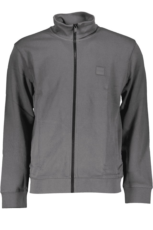 7604HUGO BOSS FELPA CON ZIP UOMO GRIGIO