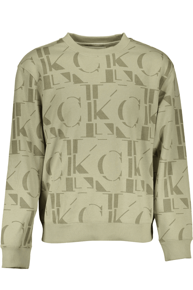 1777CALVIN KLEIN FELPA SENZA ZIP UOMO VERDE