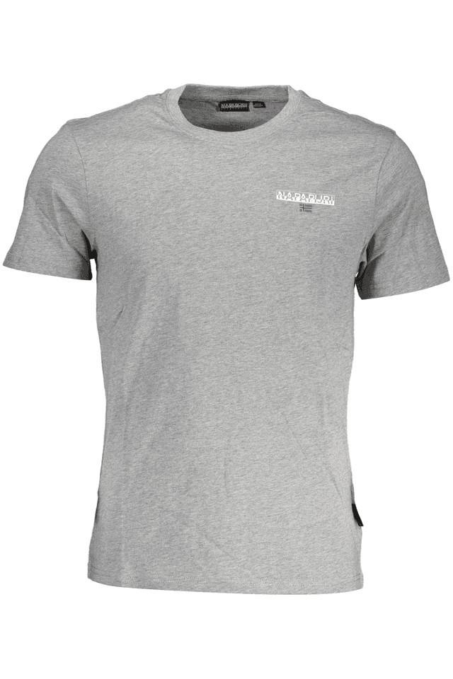 3445NAPAPIJRI T-SHIRT MANICHE CORTE UOMO GRIGIO