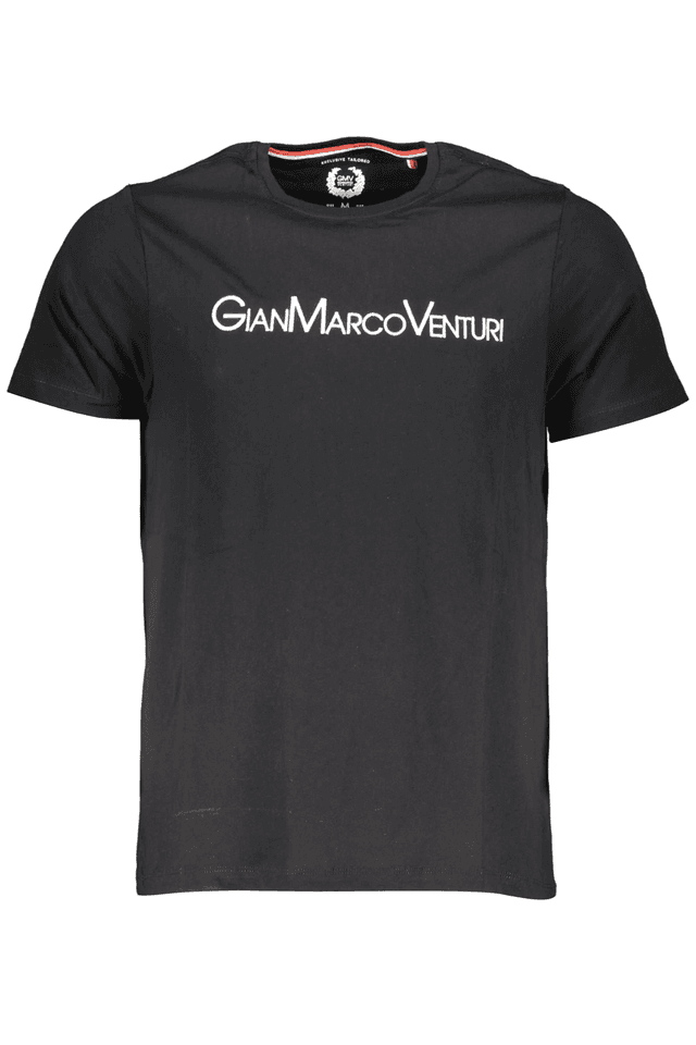 4032GIAN MARCO VENTURI T-SHIRT MANICHE CORTE UOMO NERO