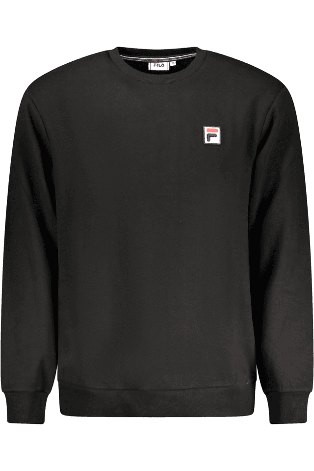 10527FILA FELPA SENZA ZIP UOMO NERO