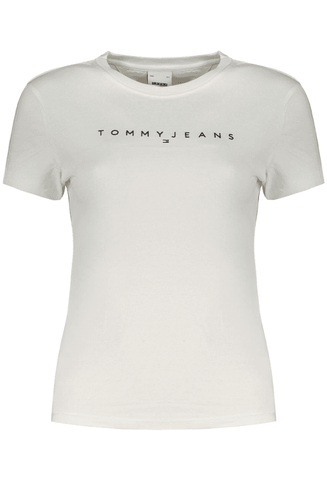 9833TOMMY HILFIGER T-SHIRT MANICHE CORTE DONNA BIANCO